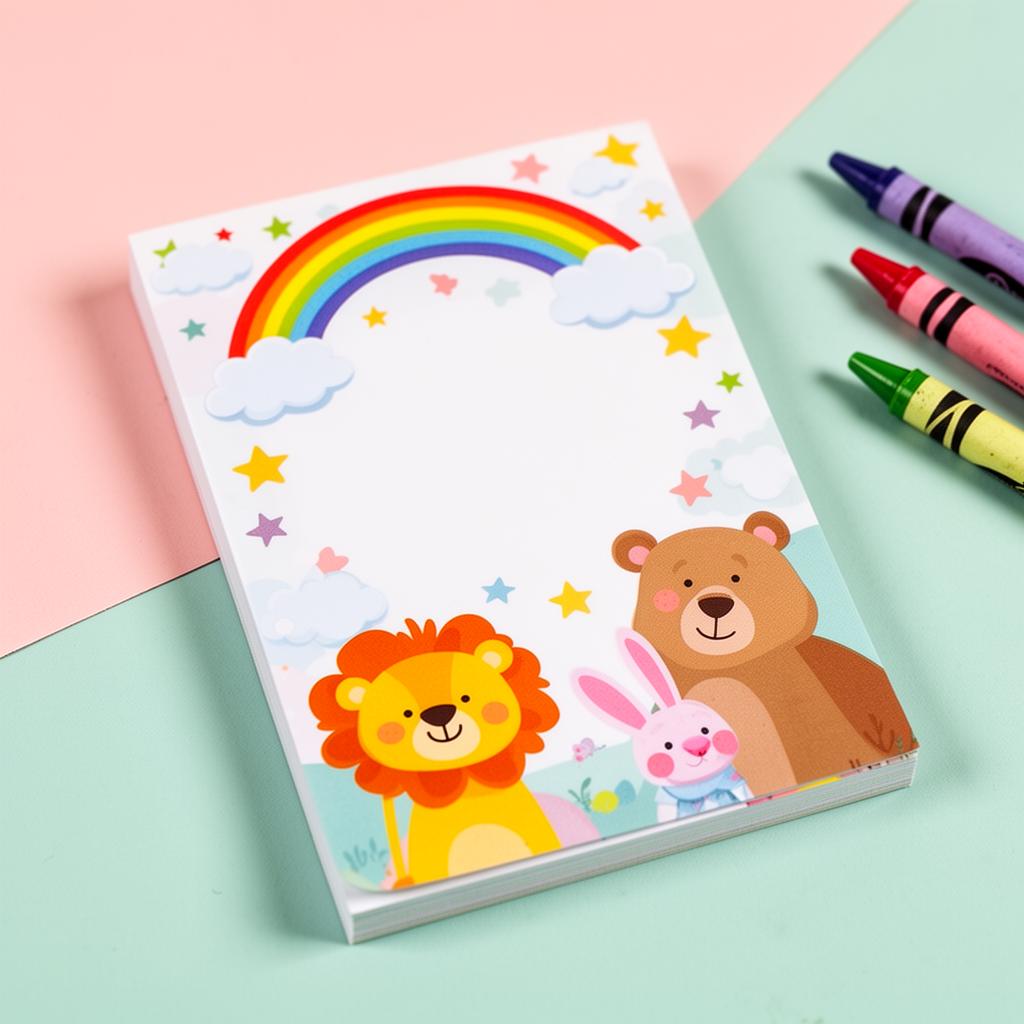 Custom Tear-Away Notepad mockup, 5 × 7